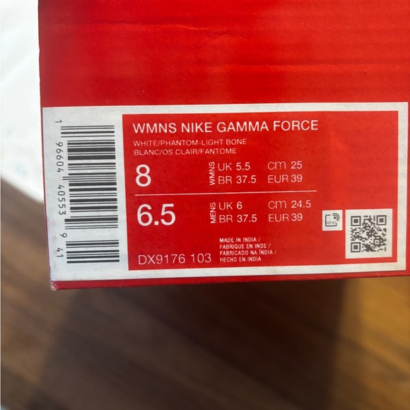 Nike Gamma Force White Phantom Women Shoes No Lid - Picture 10 of 10